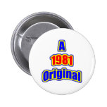 1981 Original Bl Red Buttons