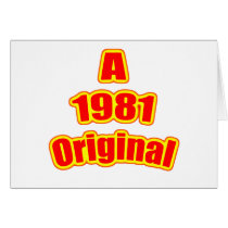 1981 Original Red Greeting Card