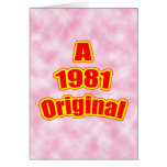 1981 Original Red Greeting Cards