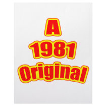 1981 Original Red Letterhead Design