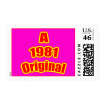 1981 Original Red Mag Postage