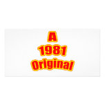 1981 Original Red Personalized Photo Card