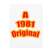 1981 Original Red Post Cards