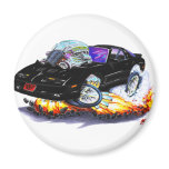 1982-92 Trans Am Black Car Refrigerator Magnet