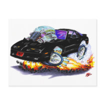1982-92 Trans Am Black Car Postcard