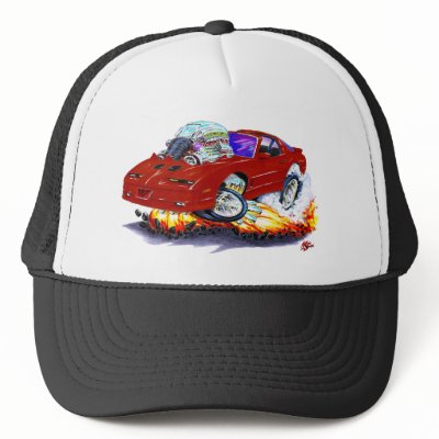 1982-92 Trans Am Maroon Car Mesh Hat by maddmaxart