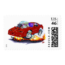 1982-92 Trans Am Maroon Car Postage