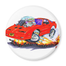 1982-92 Trans Am Red Car Magnets