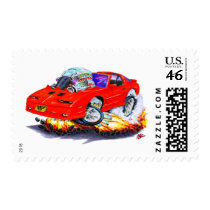 1982-92 Trans Am Red Car Postage Stamps