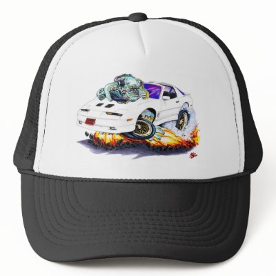 198292 Trans Am White Turbo GTA Hats by maddmaxart Hat Template