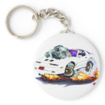 1982-92 Trans Am White Turbo GTA Key Chain
