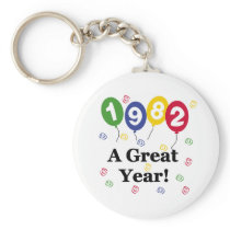 1982 A Great Year Birthday Key Chain