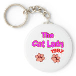 1982 Cat Lady Key Chains