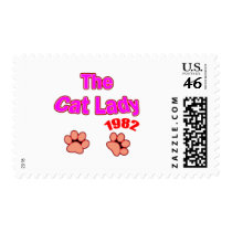 1982 Cat Lady Postage