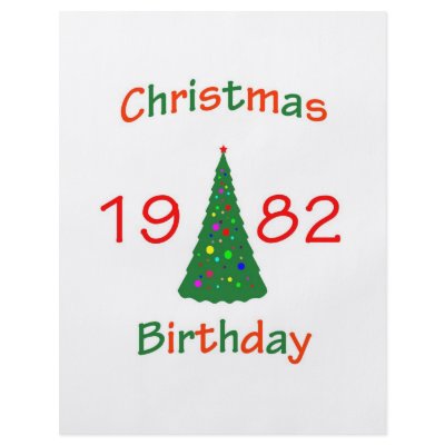 1982 Christmas Birthday Full Color Flyer by christmasbirthday911