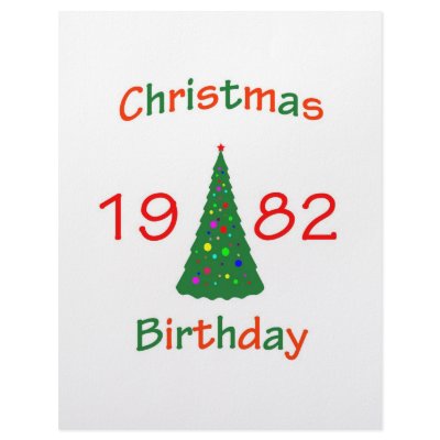 1982 Christmas Birthday Customized Letterhead by christmasbirthday911