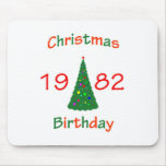 1982 Christmas Birthday Mousepad