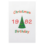 1982 Christmas Birthday stationery