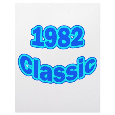 1982 Classic Blue Personalized Letterhead by birthyeardesigns3