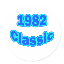 1982 Classic Blue stickers by birthyeardesigns3 1982 Classic Blue stickers