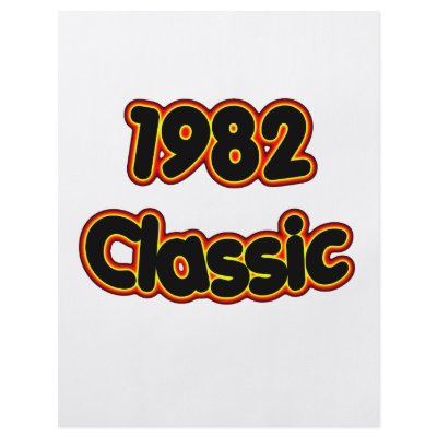 1982 Classic Flyer Design by birthyeardesigns3