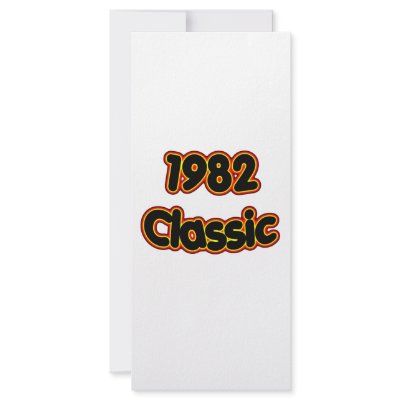1982 Classic Customized Rack Card by birthyeardesigns3