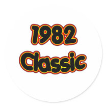 1982 Classic Round Sticker