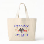 1982 Crazy Cat Lady Canvas Bags