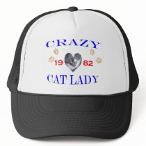 1982 Crazy Cat Lady Mesh Hats