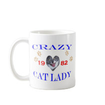 1982 Crazy Cat Lady Coffee Mugs