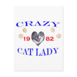 1982 Crazy Cat Lady Post Cards