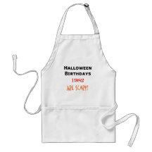 1982 halloween birthday aprons