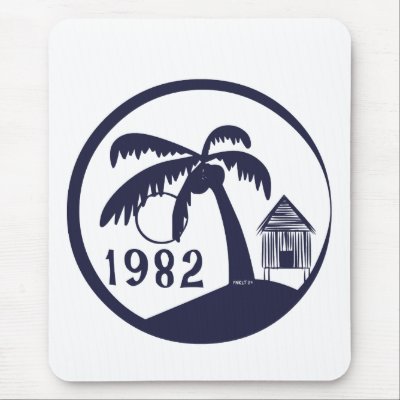 1982 Hawaii Hut Mousepad by Pinkisweet24