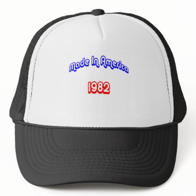 1982 Made In America Hats by birthyeardesigns2