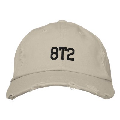 1982, or 8T2, Cap Embroidered Hats by lashonad
