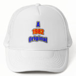 1982 Original Blue Red Trucker Hat