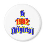 1982 Original Blue Red Magnets