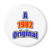 1982 Original Blue Red Magnets
