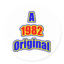 1982 Original Blue Red Sticker