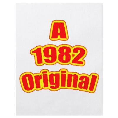 1982 Original Red Flyers by birthyeardesigns4