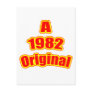 1982 Original Red Postcard