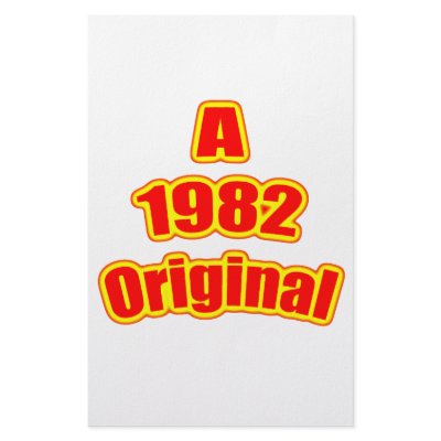 1982 Original Red Stationery by birthyeardesigns4