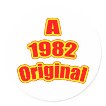 1982 Original Red Stickers
