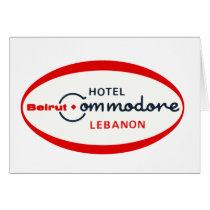 1983 Hotel Commodore logo Card
