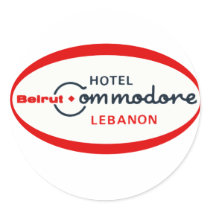 1983 Hotel Commodore logo Round Stickers