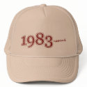 1983 logo trucker hat by gotvtec4 1983 logo trucker hat