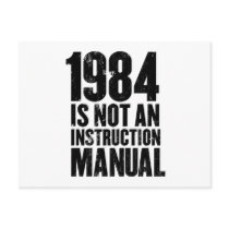 1984 is Not an Instruction Manual Postcard