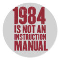 1984 is Not an Instruction Manual Sticker by strk3 1984 is Not an Instruction Manual Sticker
