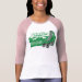 Mangas à 3/4 reglan feminina (justa)