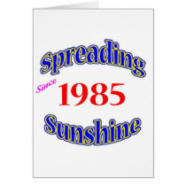1985 Spreading Sunshine Greeting Card